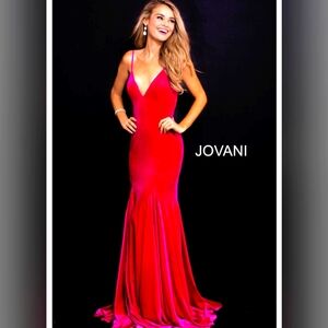 Jovani Red Evening Gown